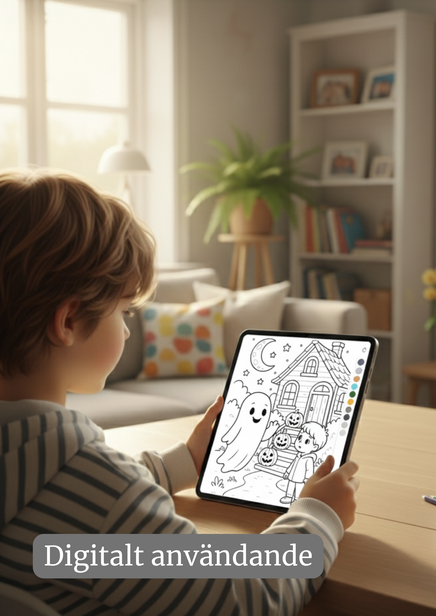 Halloweenpaketet – 3 magiska målarböcker för barn